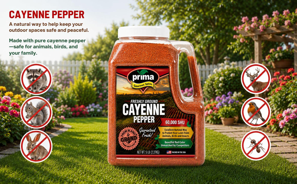 Cayenne Pepper Powder 5 LBS Bulk Kitchen Jug 60,000 SHU Extra Hot All Natural Gluten Free Red Ground Pepper K7996