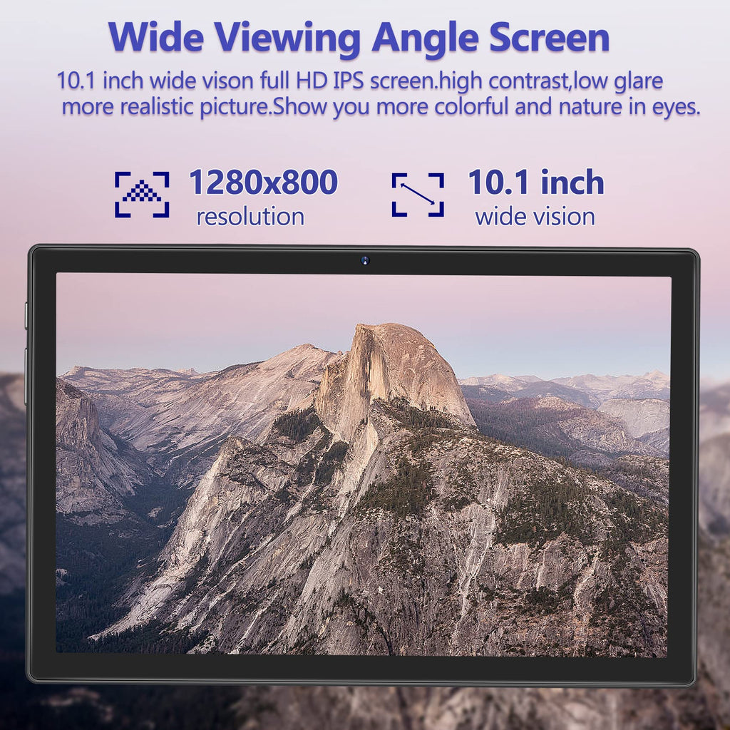 Black 12GB RAM 128GB ROM 10 Inch Android Tablet with Keyboard S847