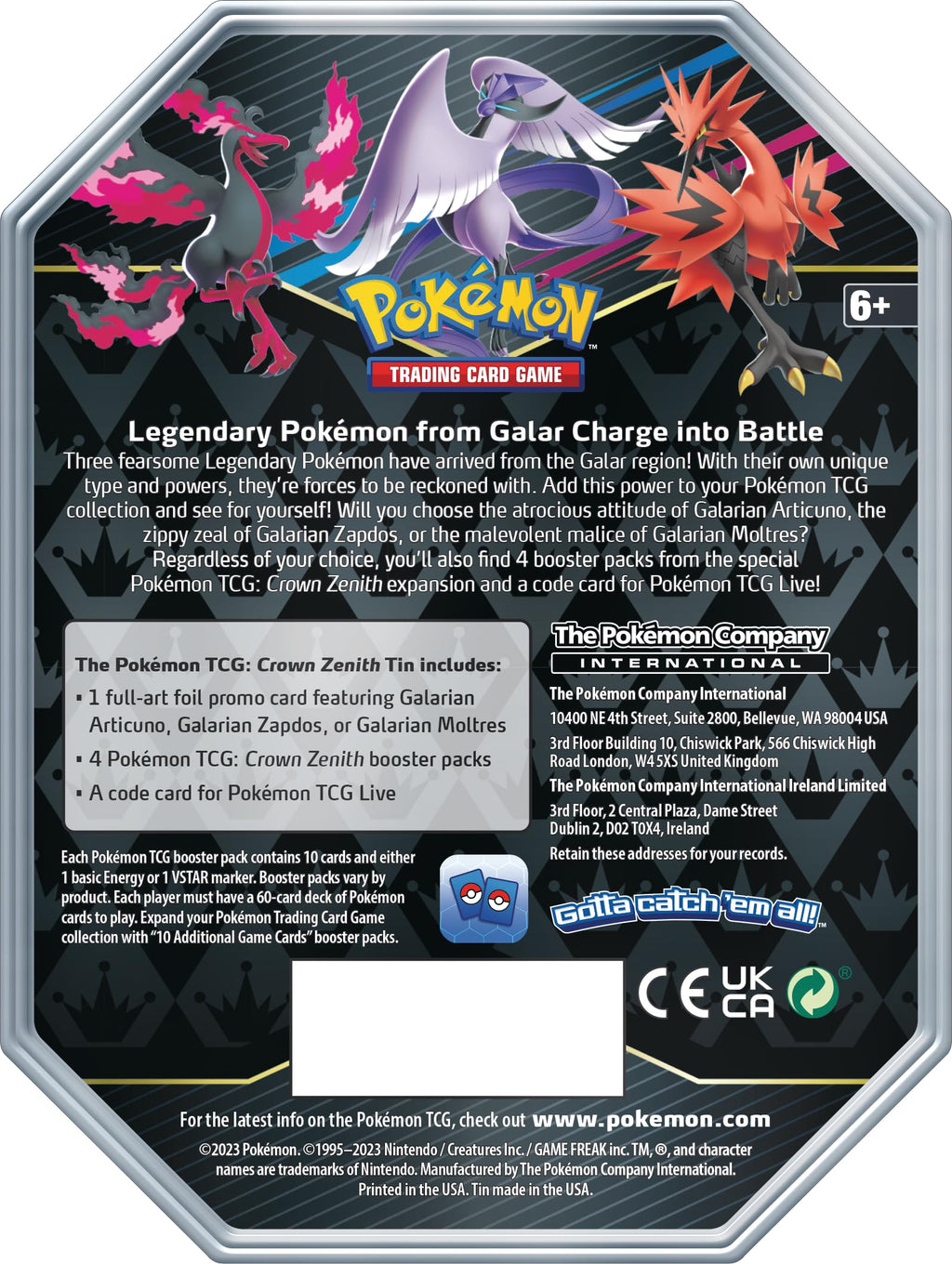 Pokémon TCG Tin C638