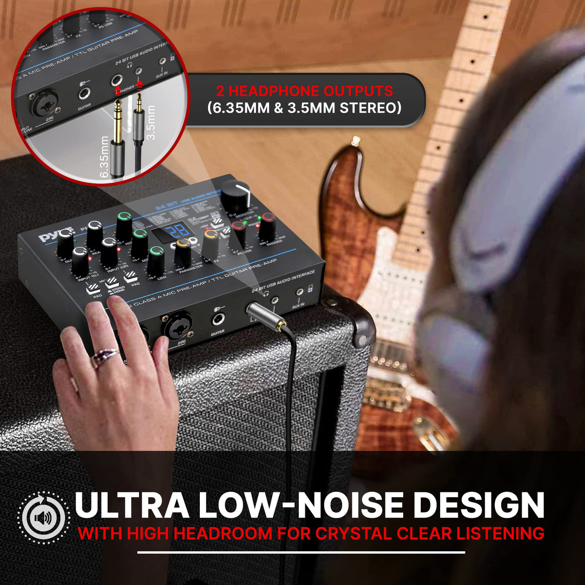 USB Audio Interface with Digital Effects and Phantom Power K629