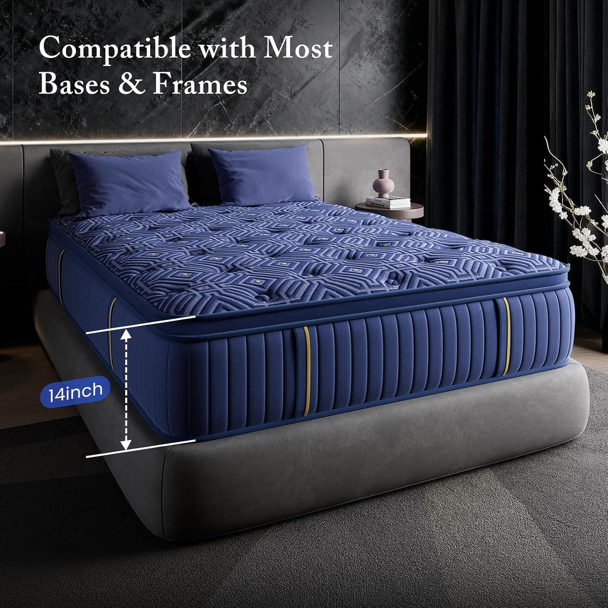 Full Size 12 Inch Medium Firm Gel Memory Foam Mattress R302975