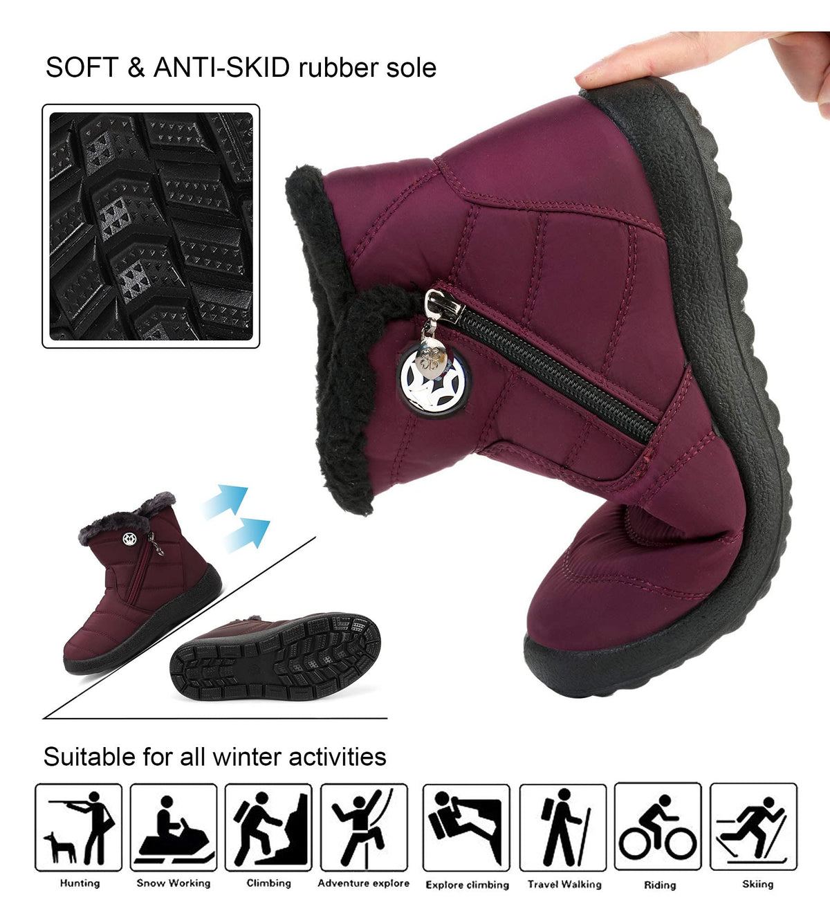 Snow Boots Waterproof A162