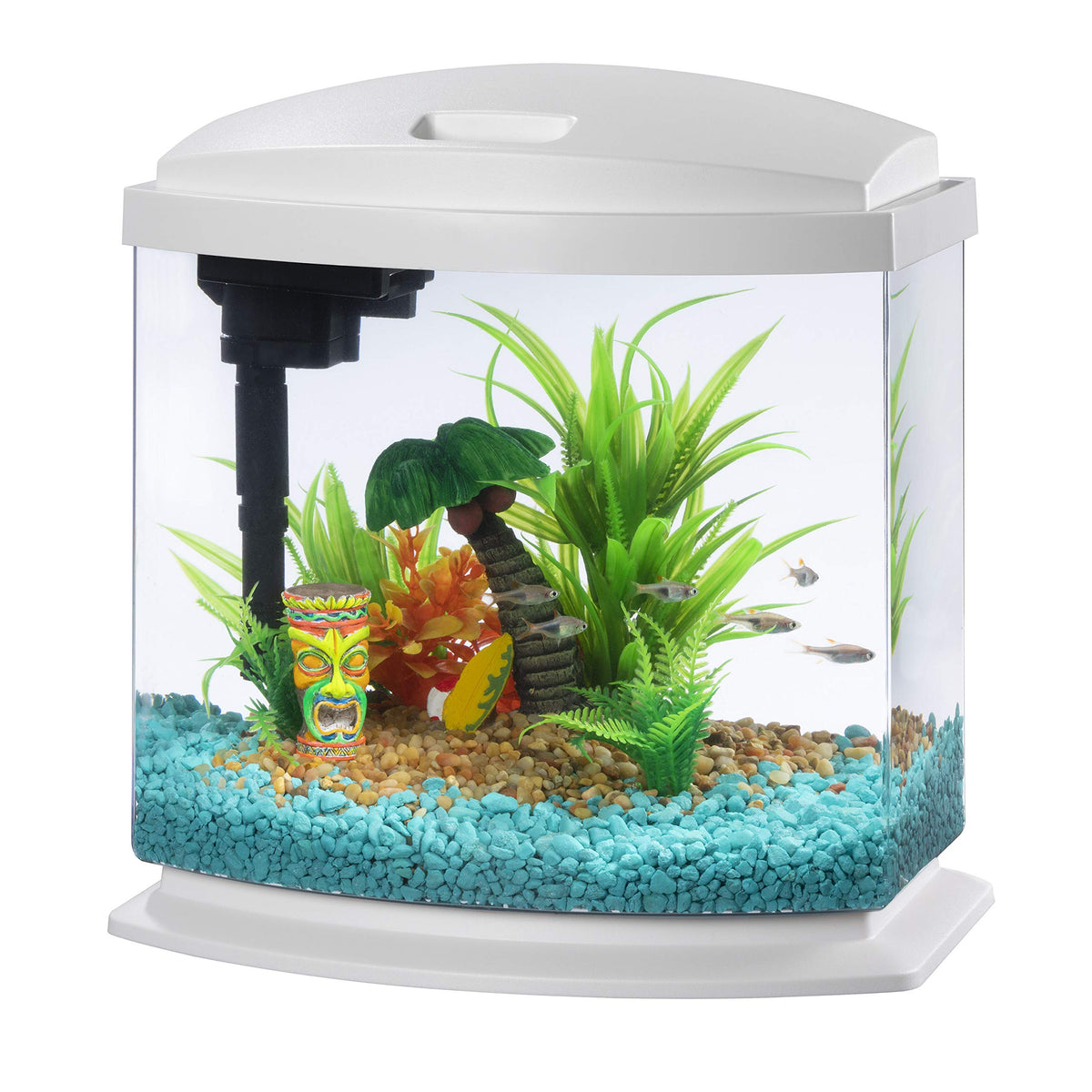 White 2.5 Gallon Aquarium Fish Tank Kit X7906