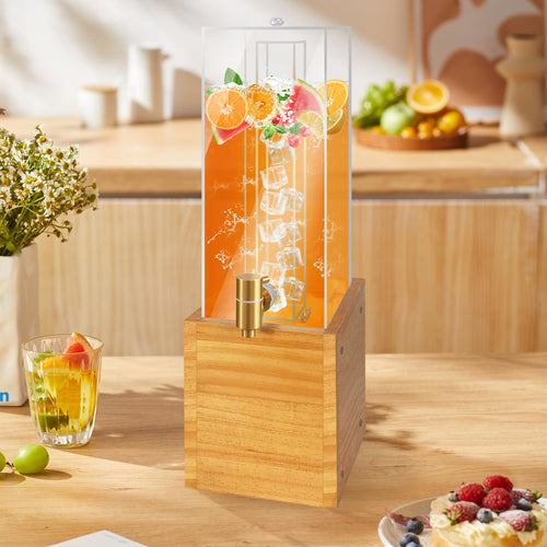 1.8 Gallon Drink Dispenser with Wood Stand G69954