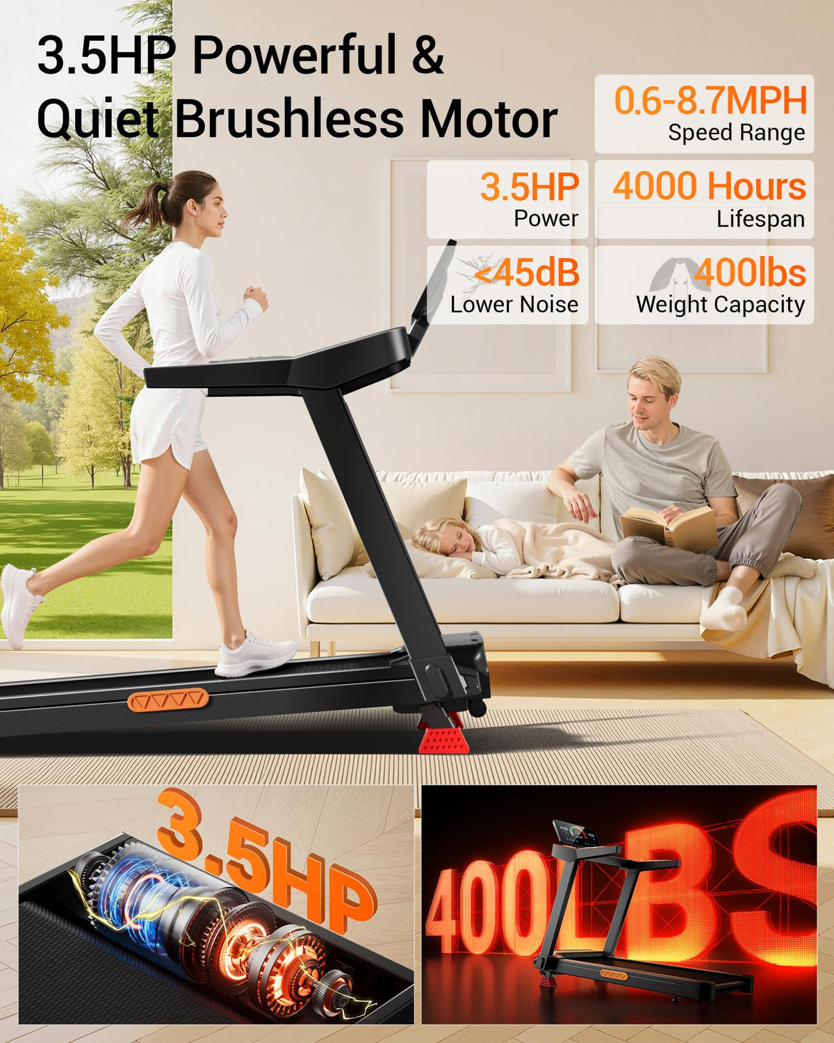 Treadmill with 20% Incline C955