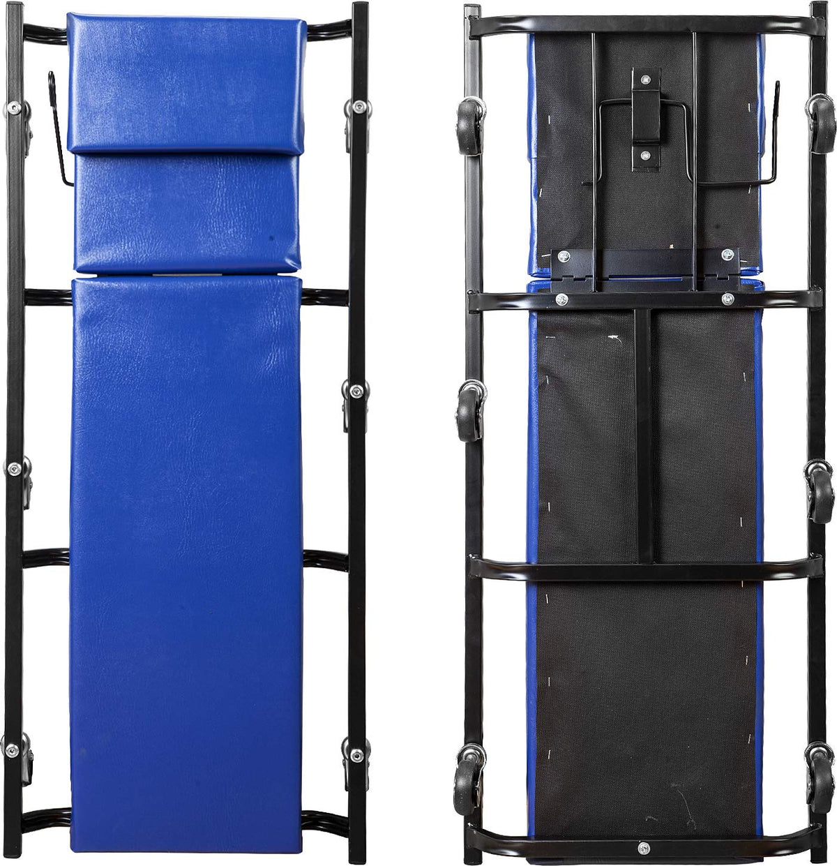 40" Padded Mechanic Creeper with 6 Casters, Blue T878384