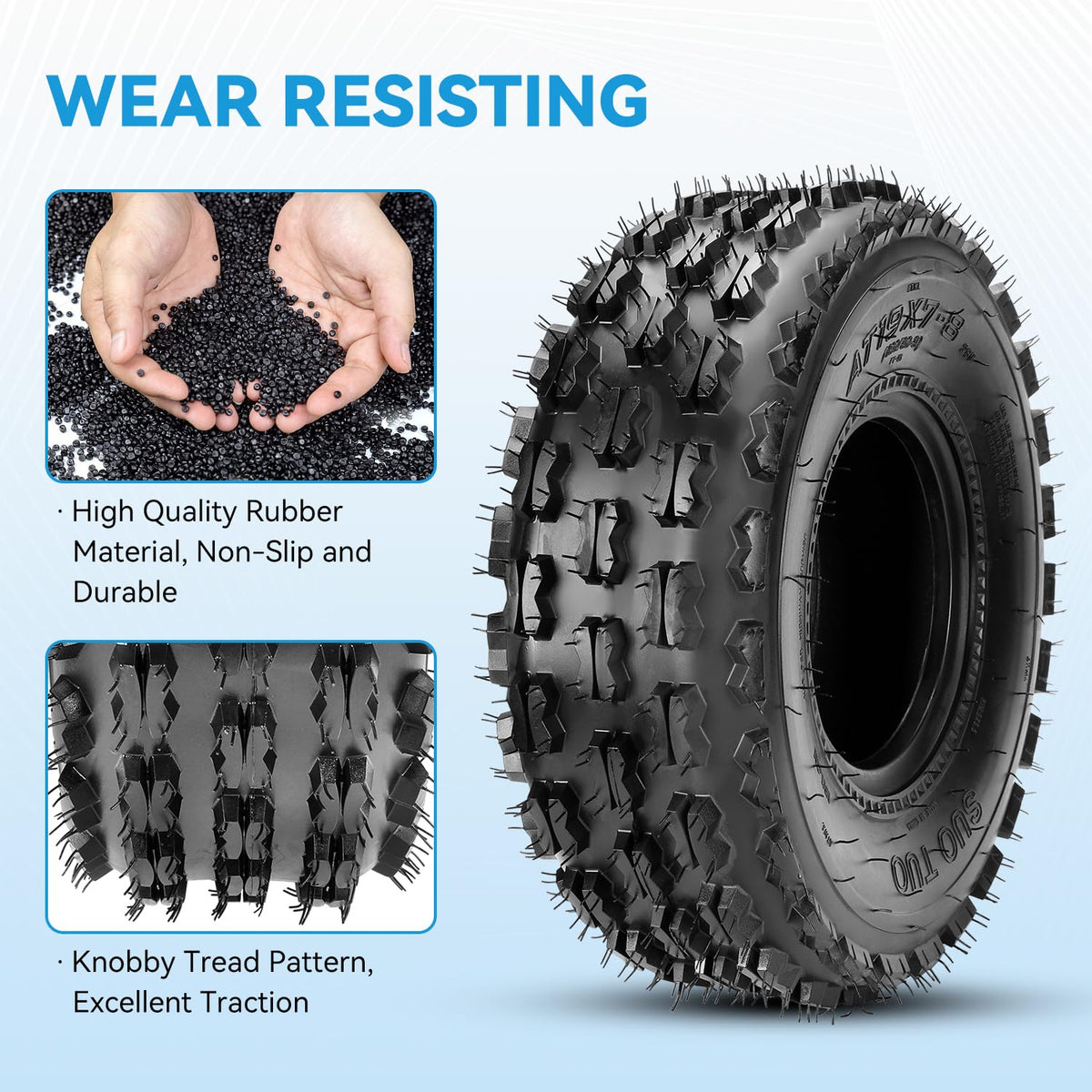 19x7-8 Mini Bike Tire Tubeless L269