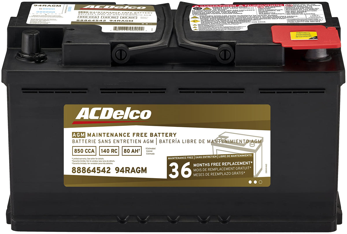 Black AGM BCI Group 48 Battery S5375