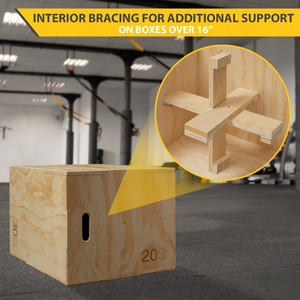 3-in-1 Wooden Plyo Box C6987