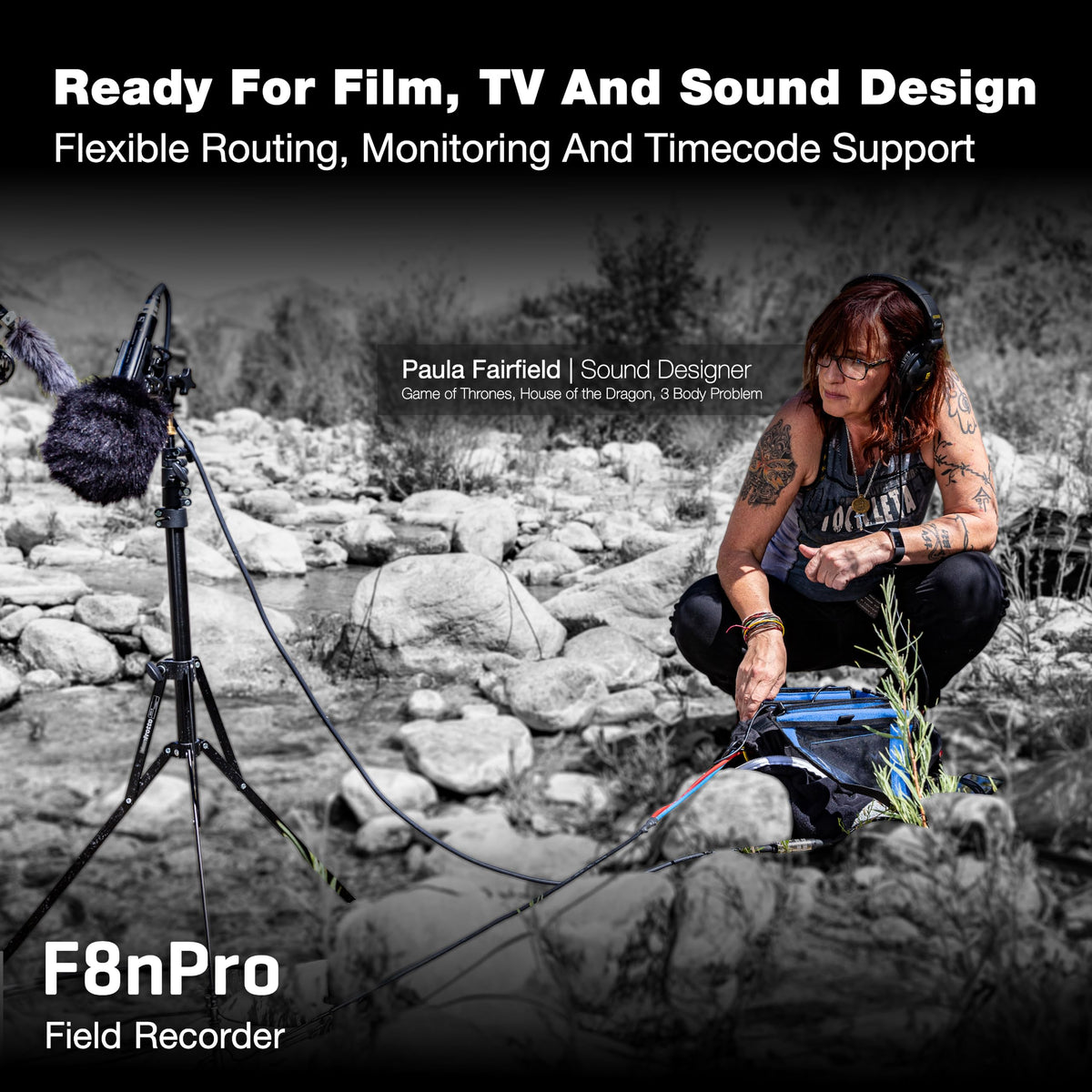 Field Recorder with 8 Inputs & 10 Tracks K3754