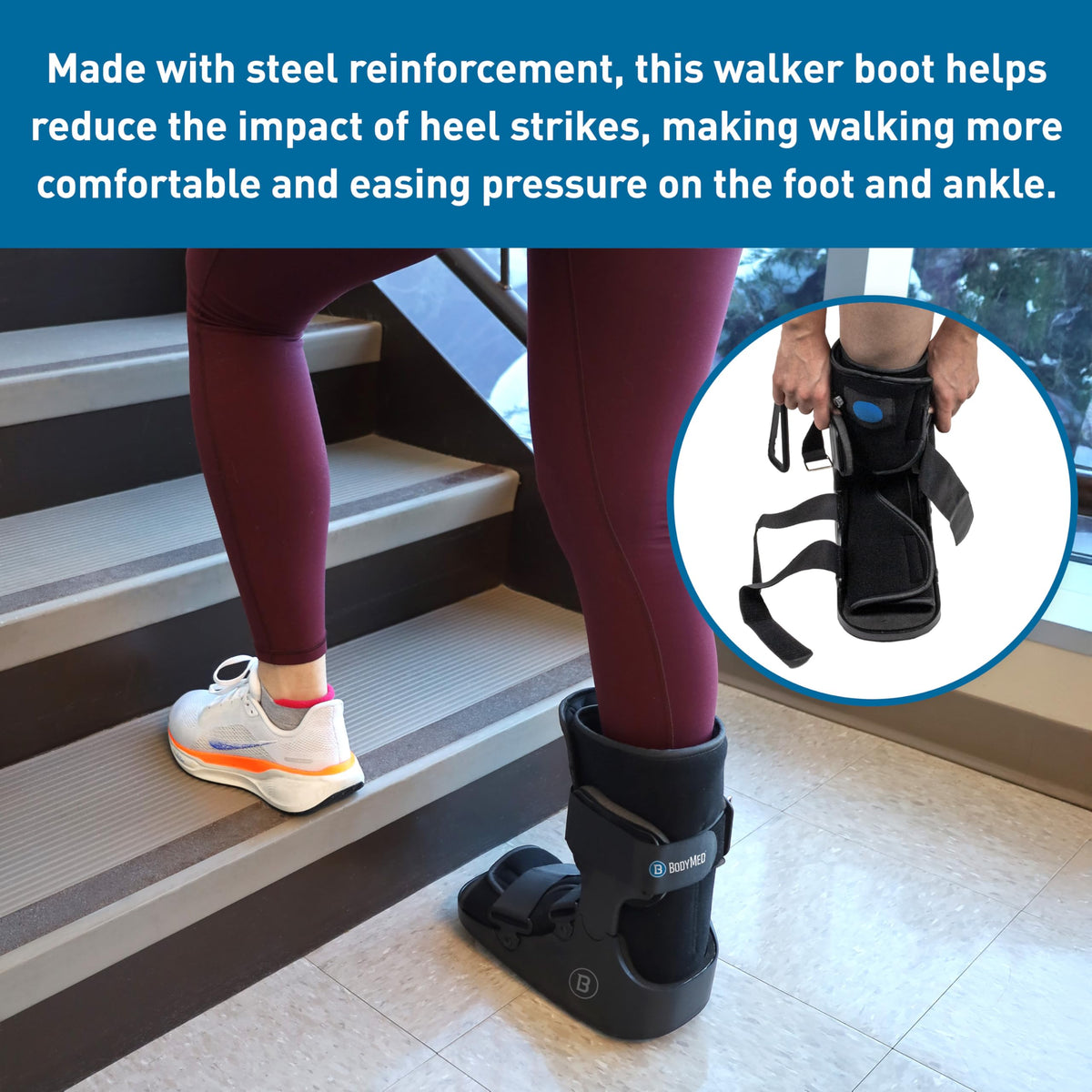 Medium 12.3" Tall Adjustable Walking Fracture Boot S66234