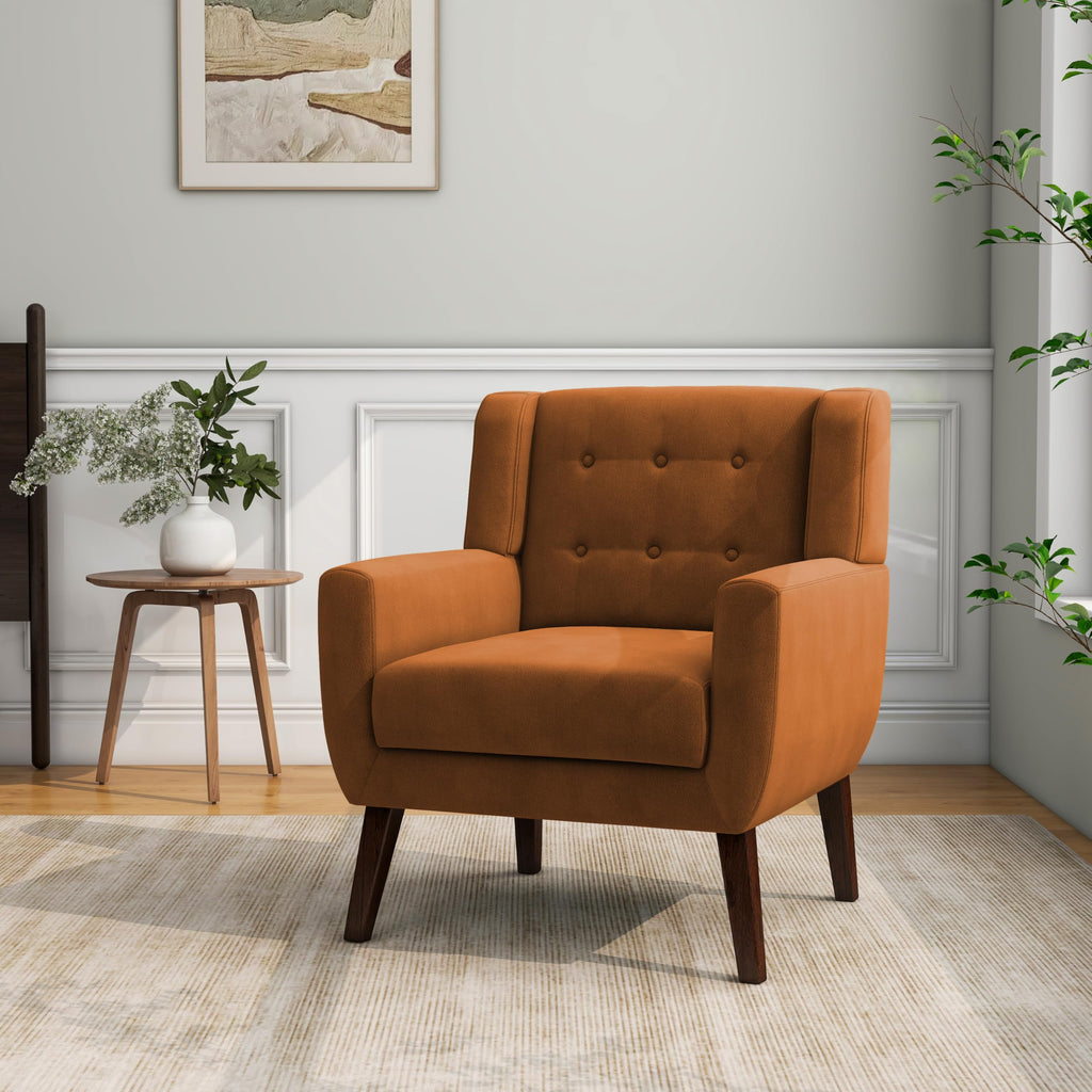 Accent Chairs Set of 2 Terracotta T97710