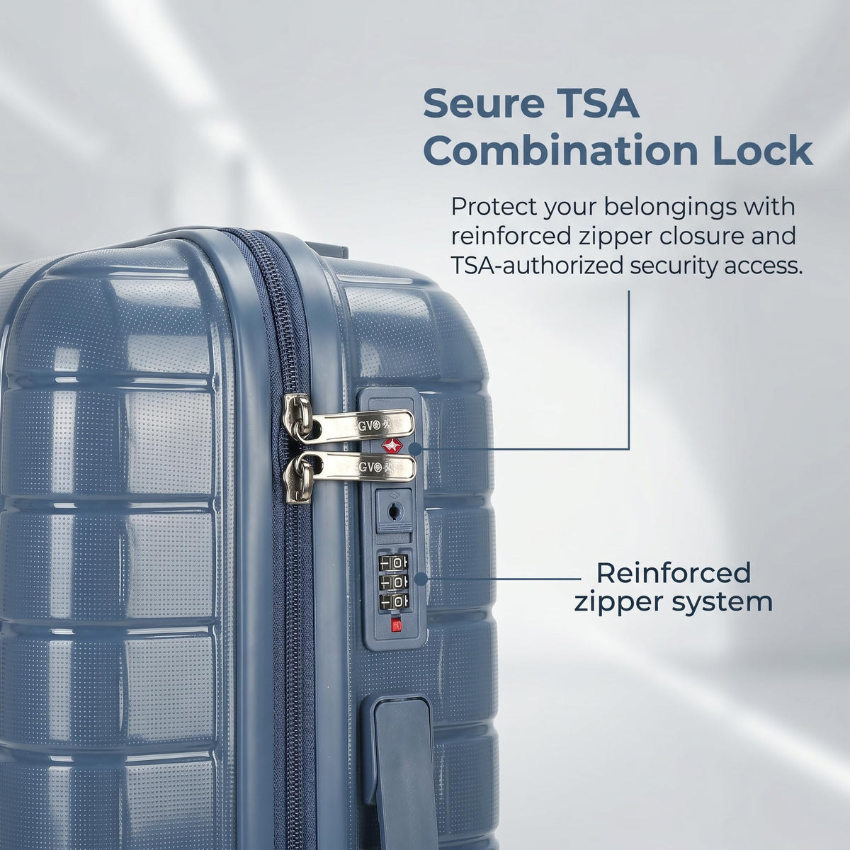 20 Inch Lightweight Hard Shell Spinner Luggage H758374