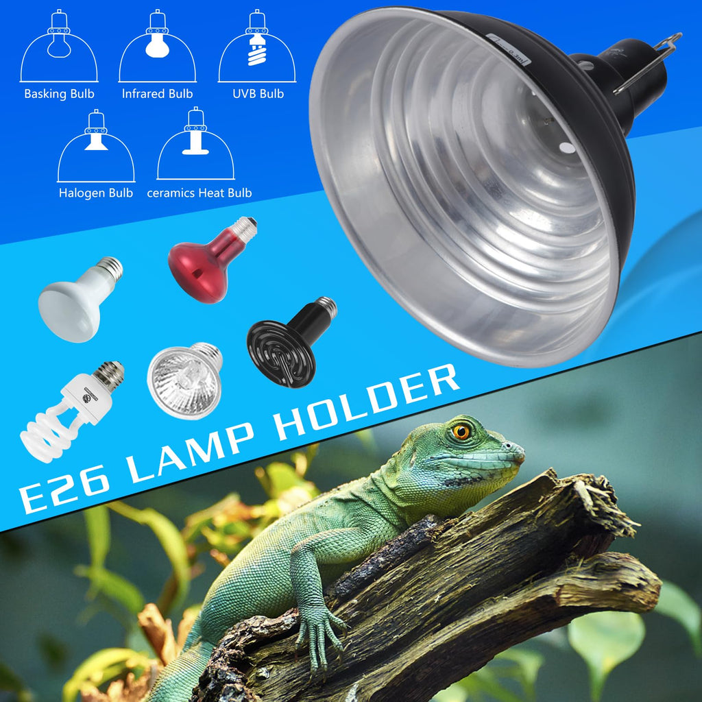 8.5 Inch Reptile Heat Lamp Fixture E26 Base L56712