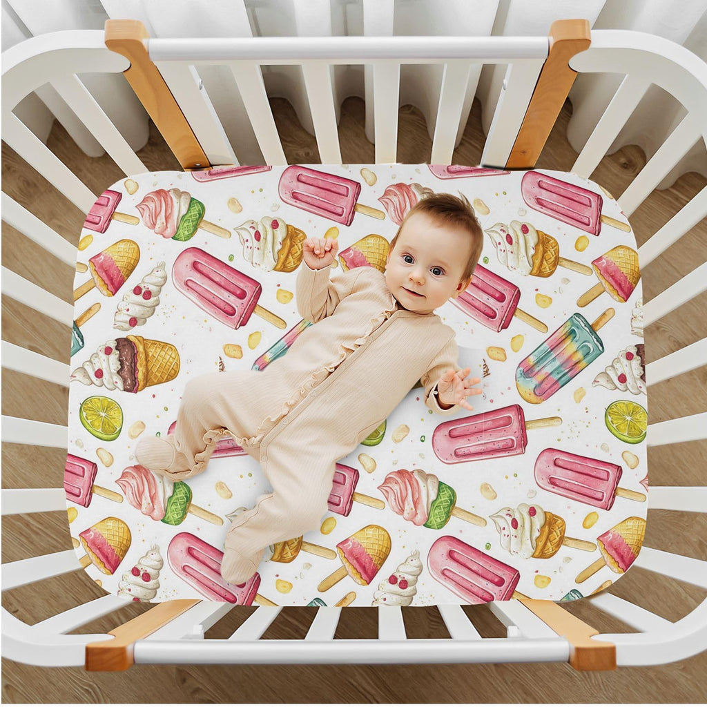 Soft Breathable Microfiber Fitted Crib Sheet O99189