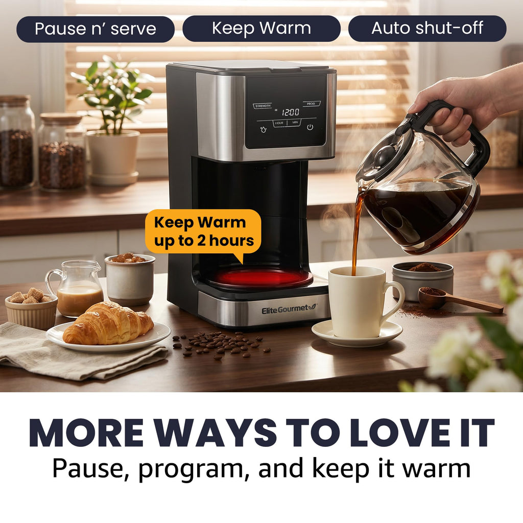 12-Cup Programmable Drip Coffee Maker L4116