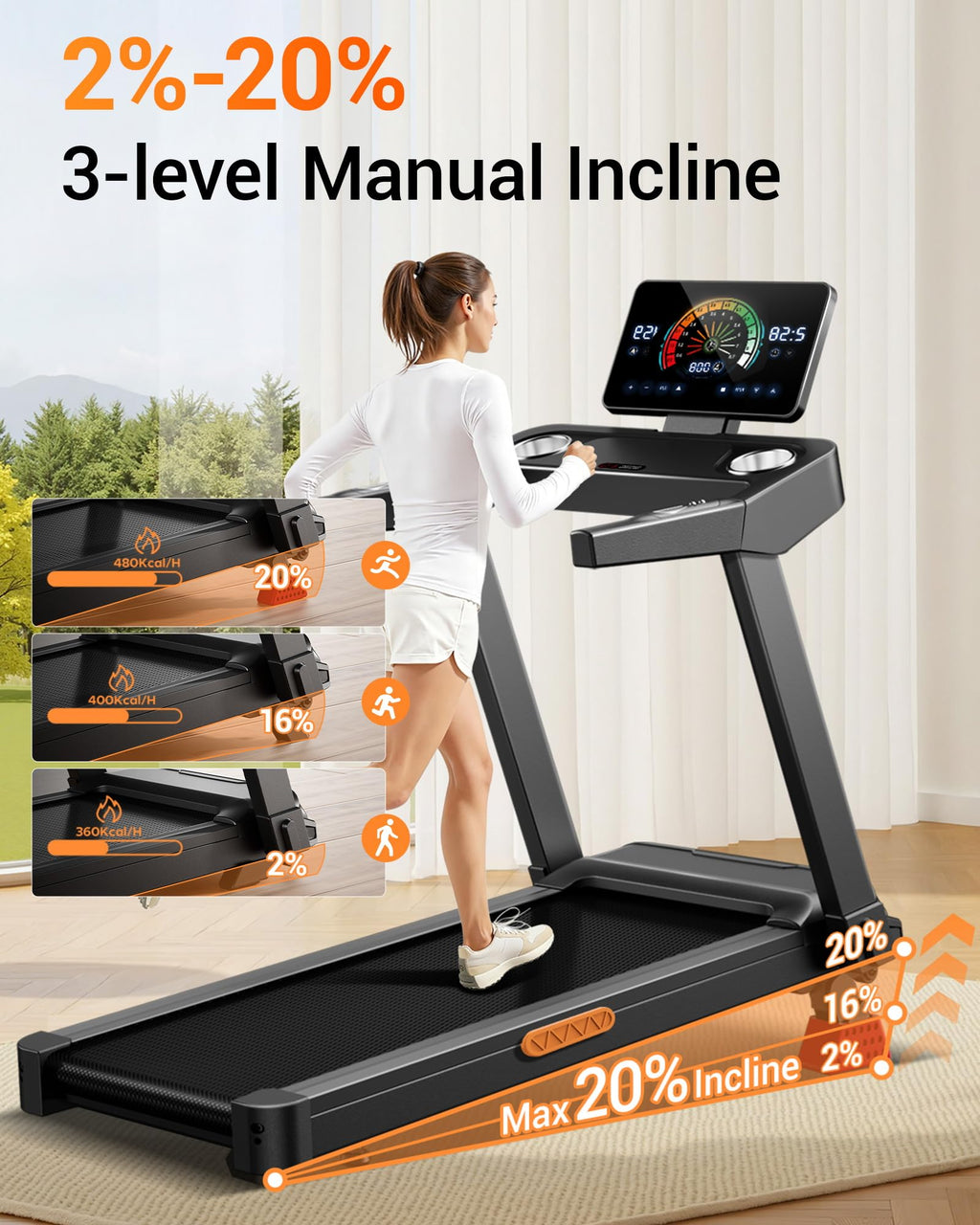 Treadmill with 20% Incline C955