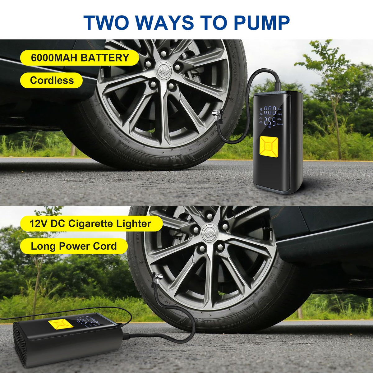 Portable Air Compressor 150 PSI Digital Tire Inflator Z2207