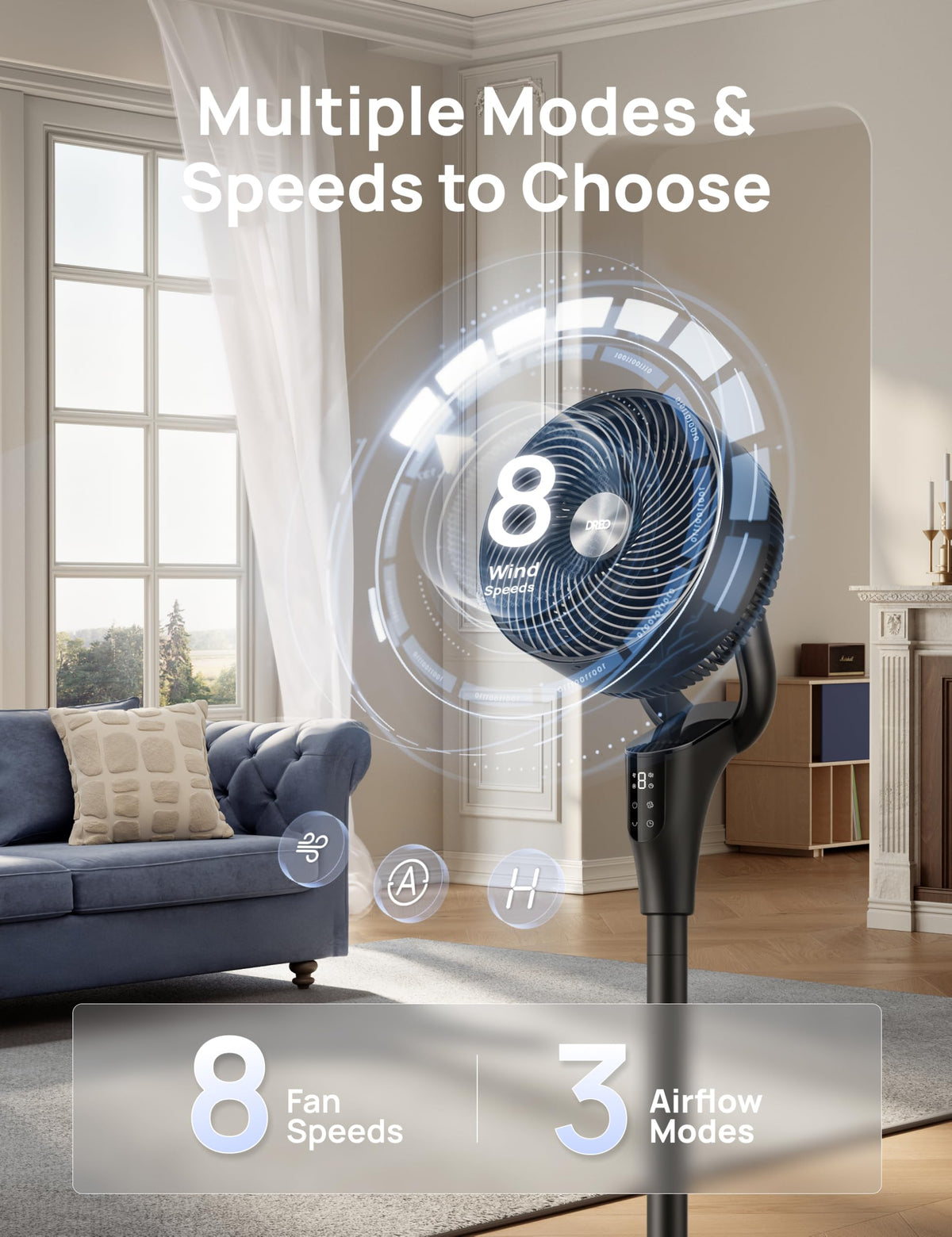 Oscillating Standing Fan D258