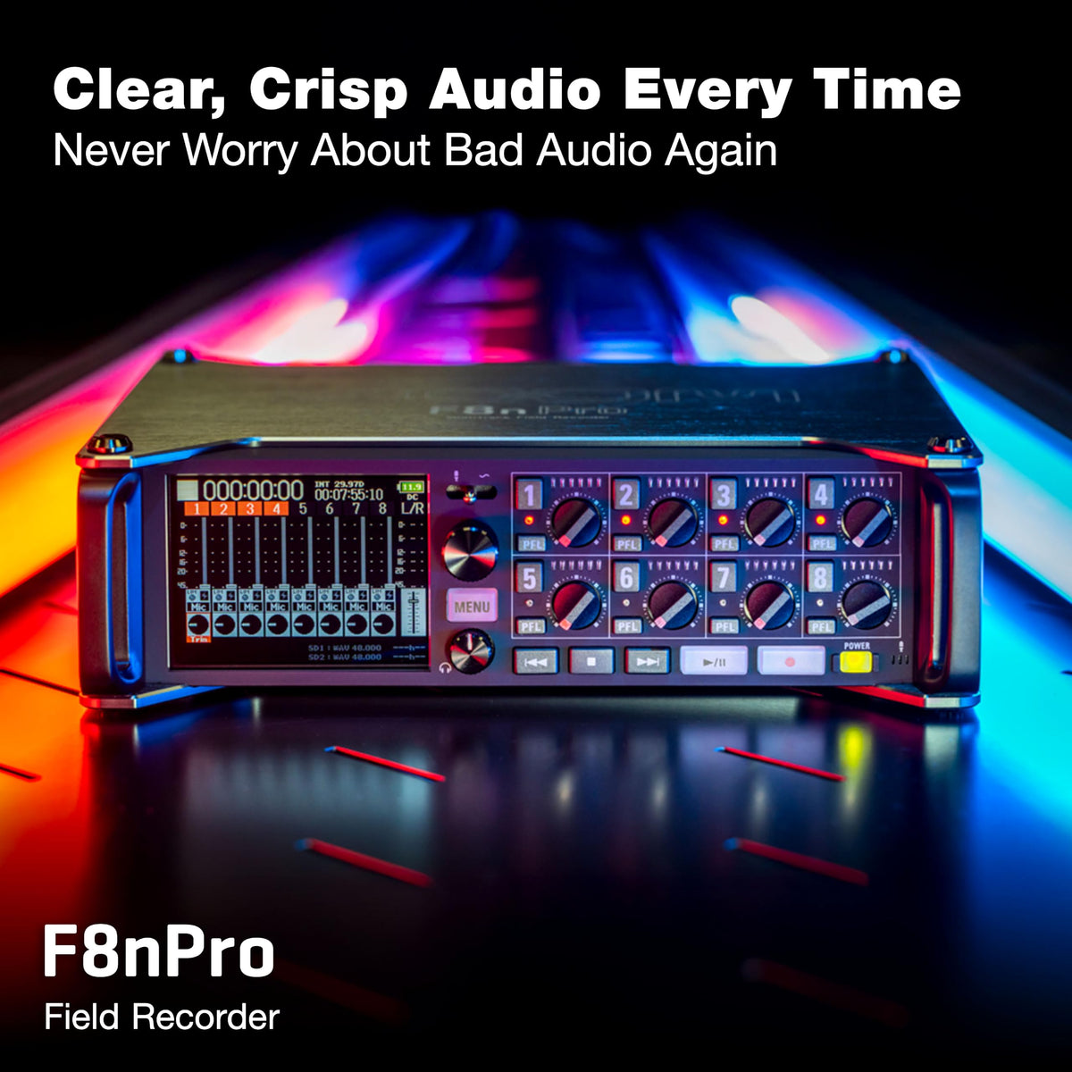 Field Recorder with 8 Inputs & 10 Tracks K3754