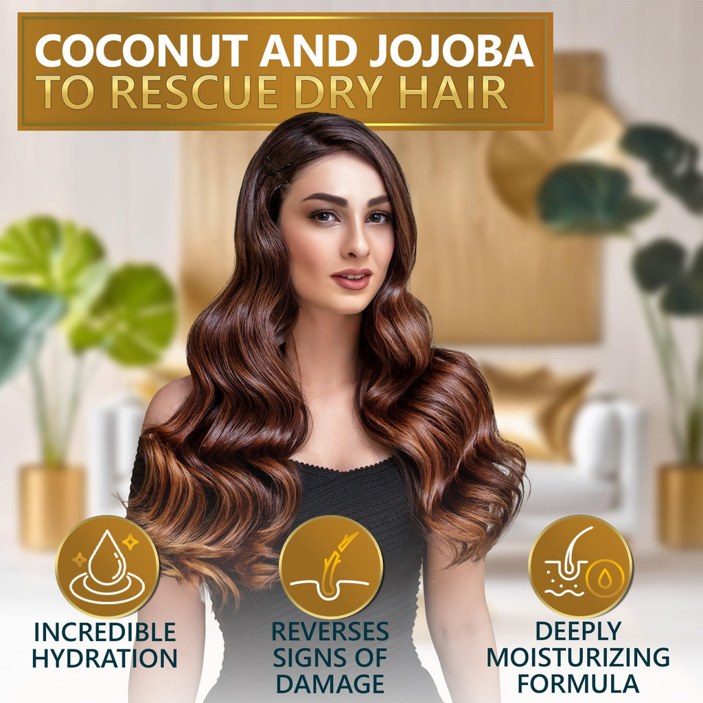 Coconut Shampoo and Conditioner Set with Argan Oil Mask V271329
