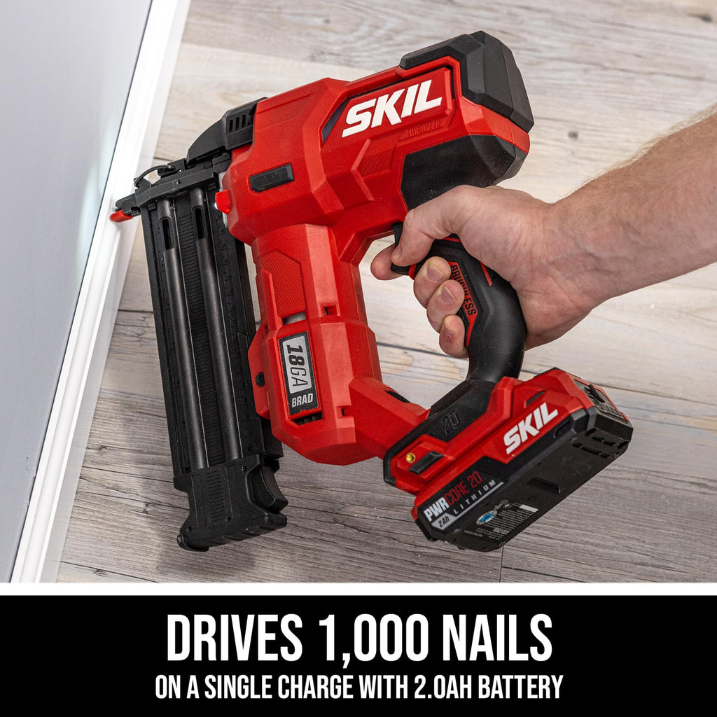 20V 18Ga Brad Nailer Kit with Battery and Charger C1322