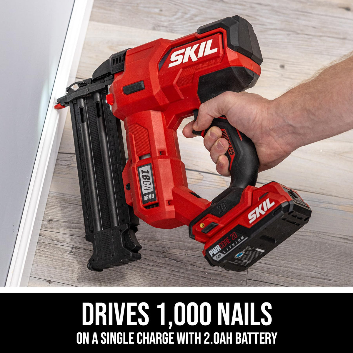 20V 18Ga Brad Nailer Kit with Battery and Charger C1322
