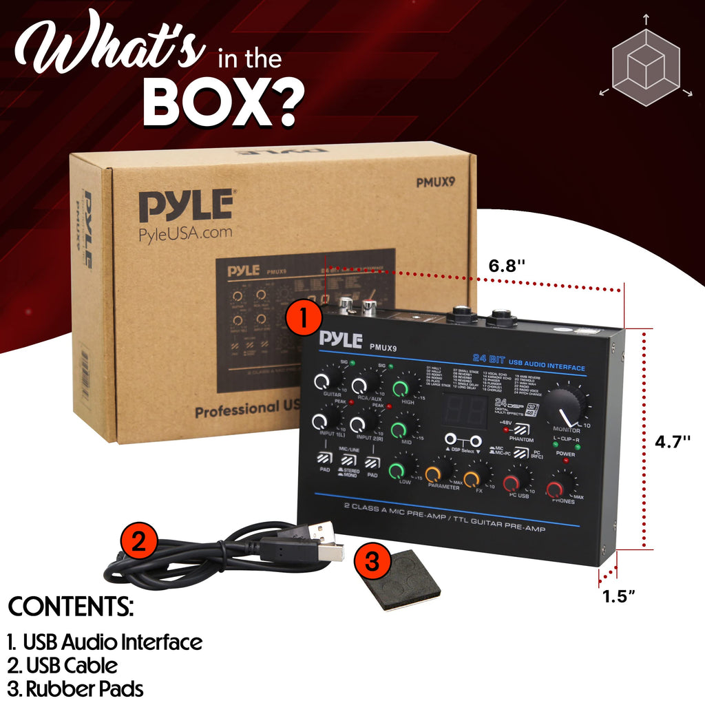USB Audio Interface with Digital Effects and Phantom Power K629