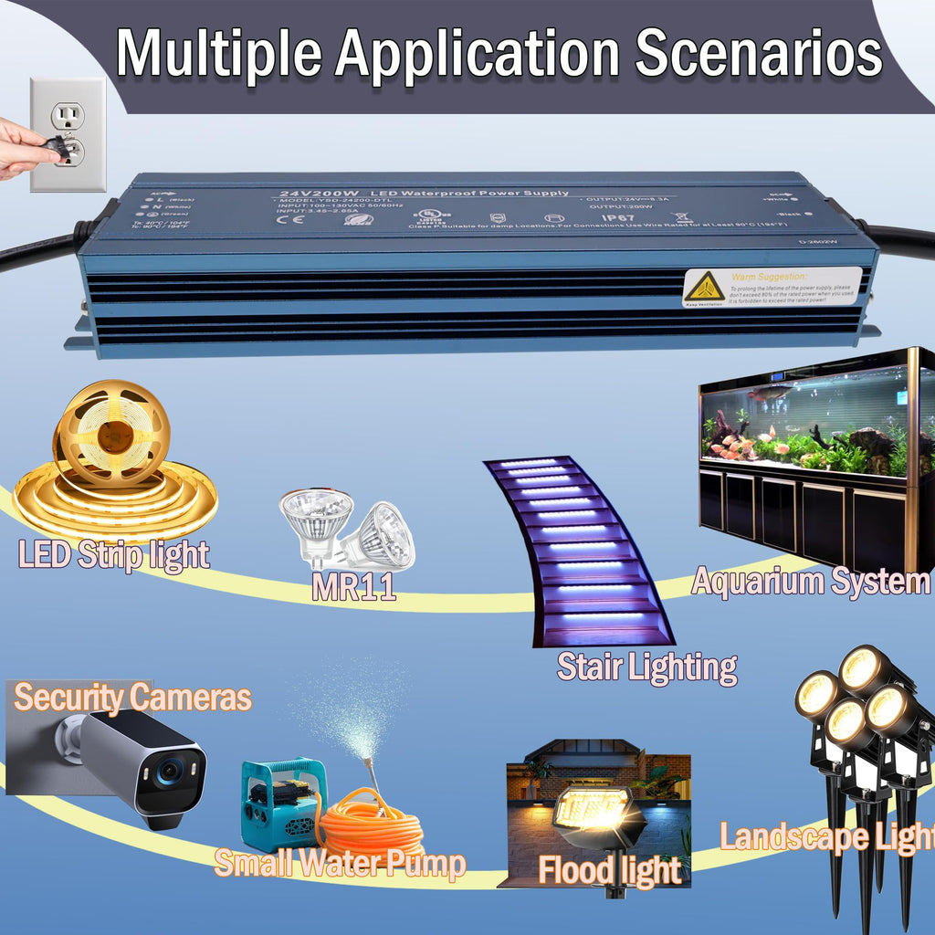 24V 200W UL Listed LED Power Supply Y110367