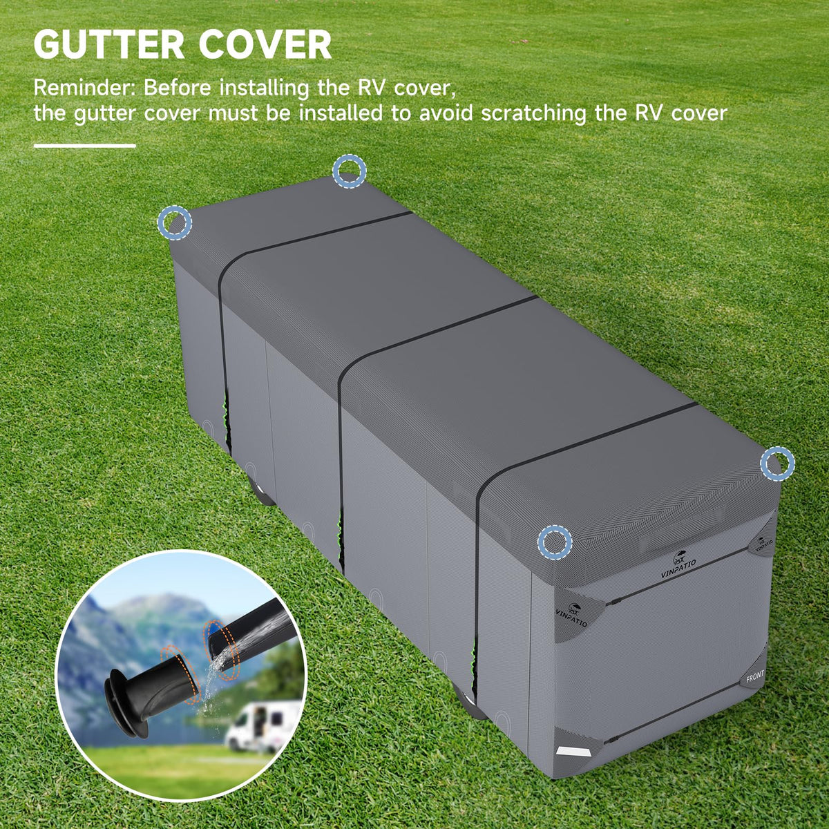 7 Layers Class A RV Cover with Straps U524181