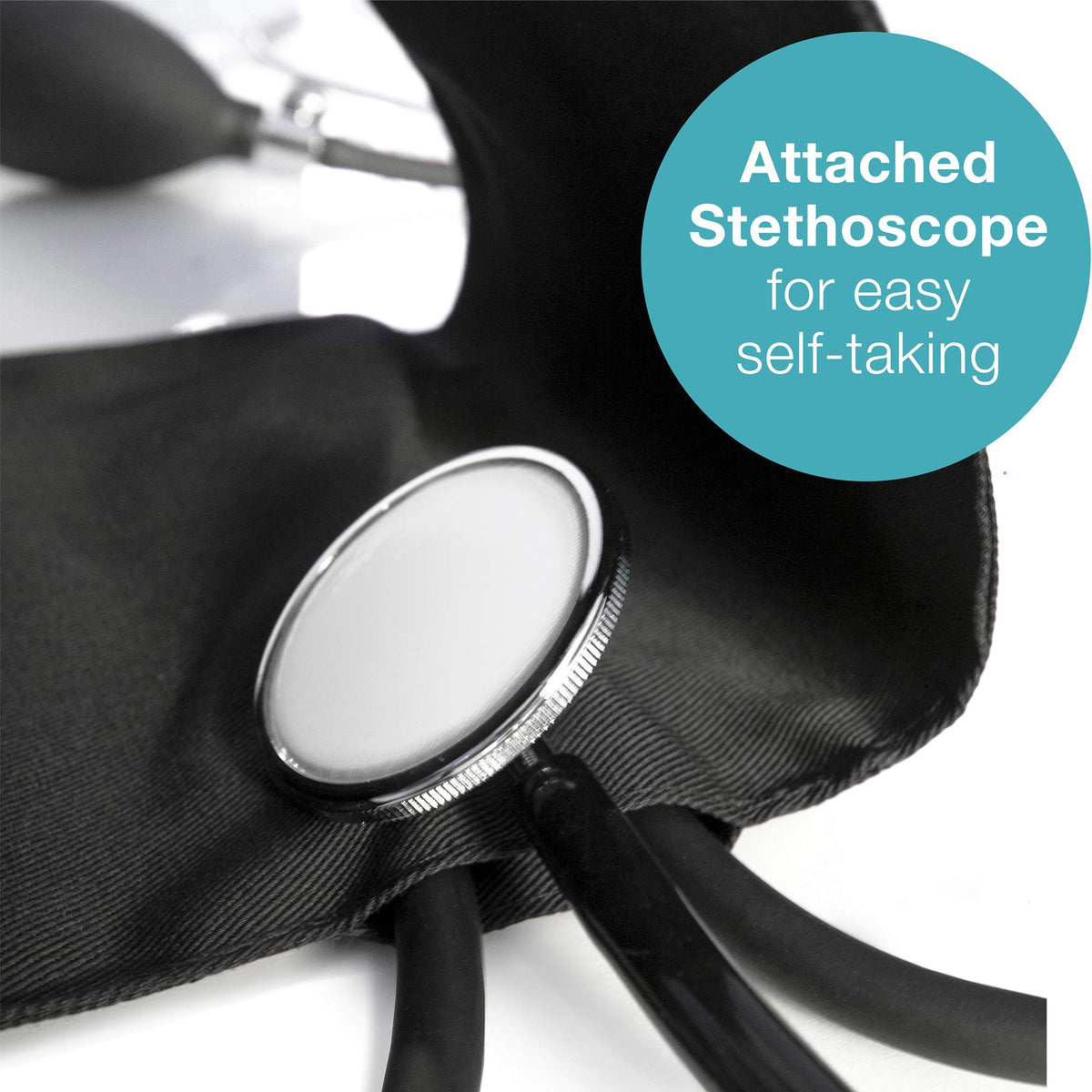 Manual Blood Pressure Monitor with 13-17 Inches Cuff and Attached Stethoscope T328