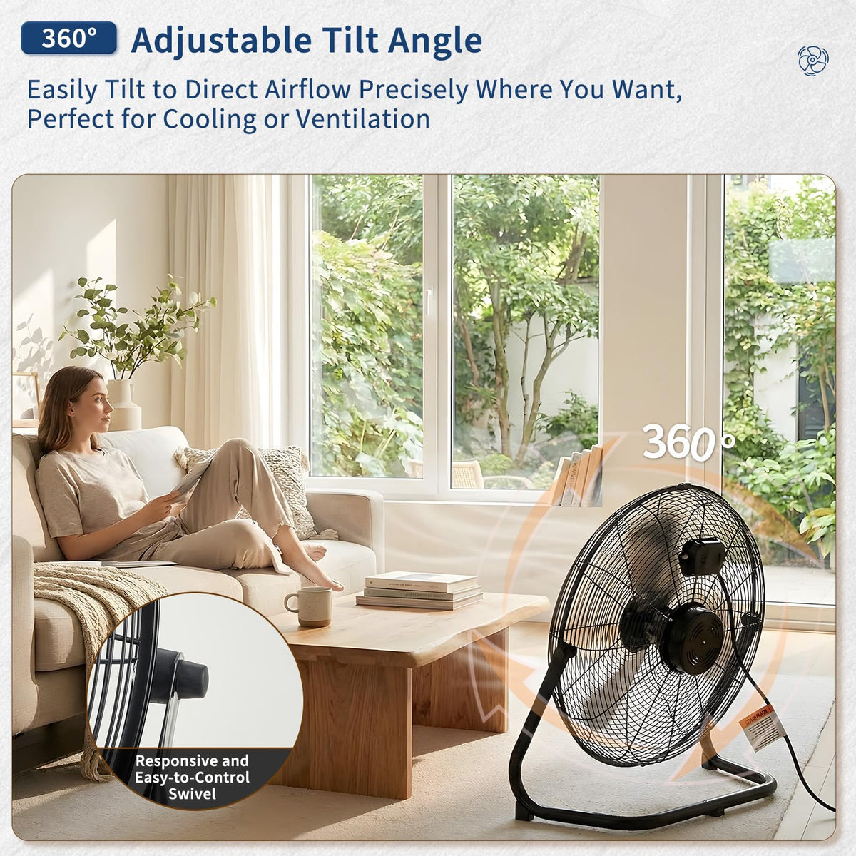 20 Inch 3 Speeds High Velocity Industrial Fan G904