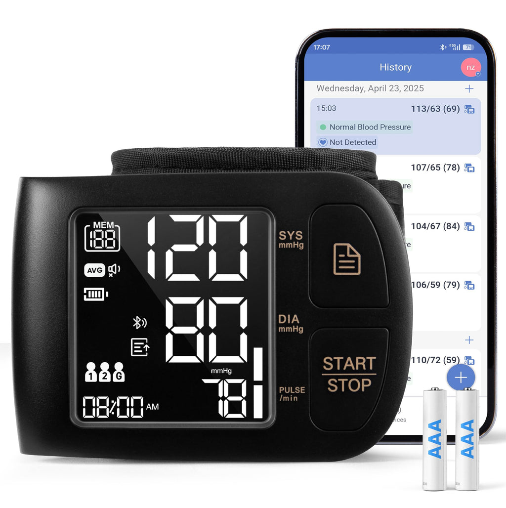 Blood Pressure Monitor Bluetooth with Carrying Case, Black L60398