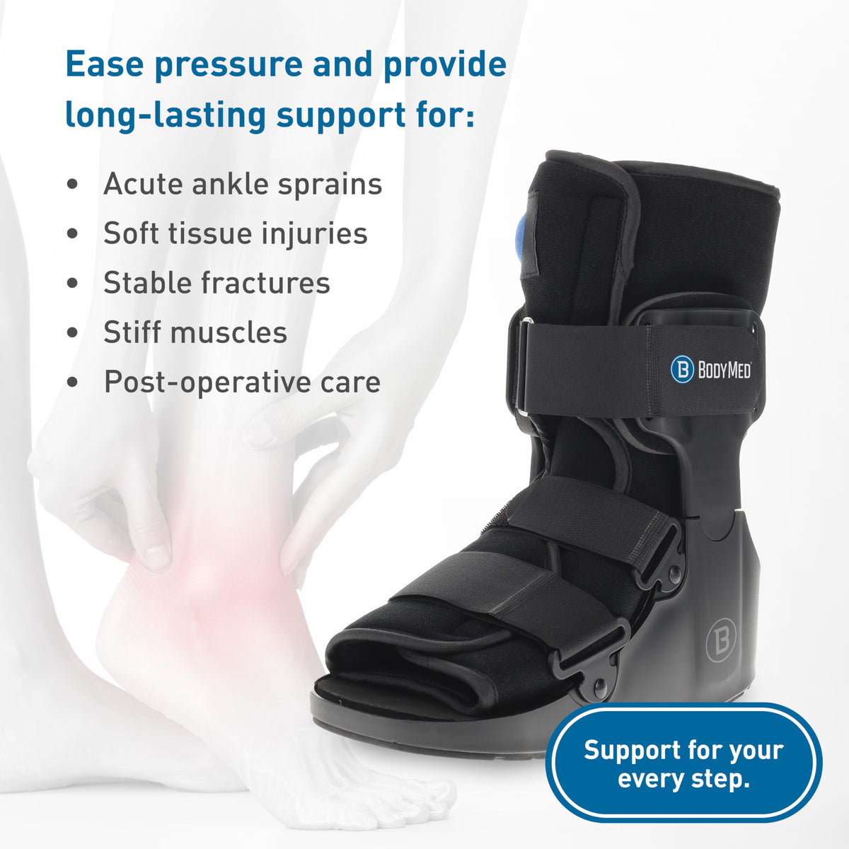 Medium 12.3" Tall Adjustable Walking Fracture Boot S66234