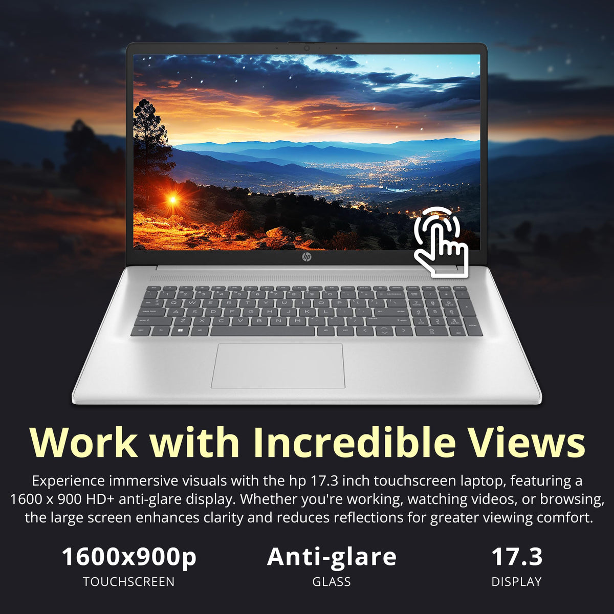 17.3" HD+ Touchscreen Laptop, AMD Ryzen 5, 16GB RAM, 1.5TB Storage, Silver K356212