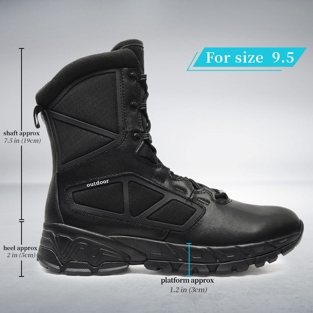 Lightweight Side Zipper Tactical Work Boots I89778