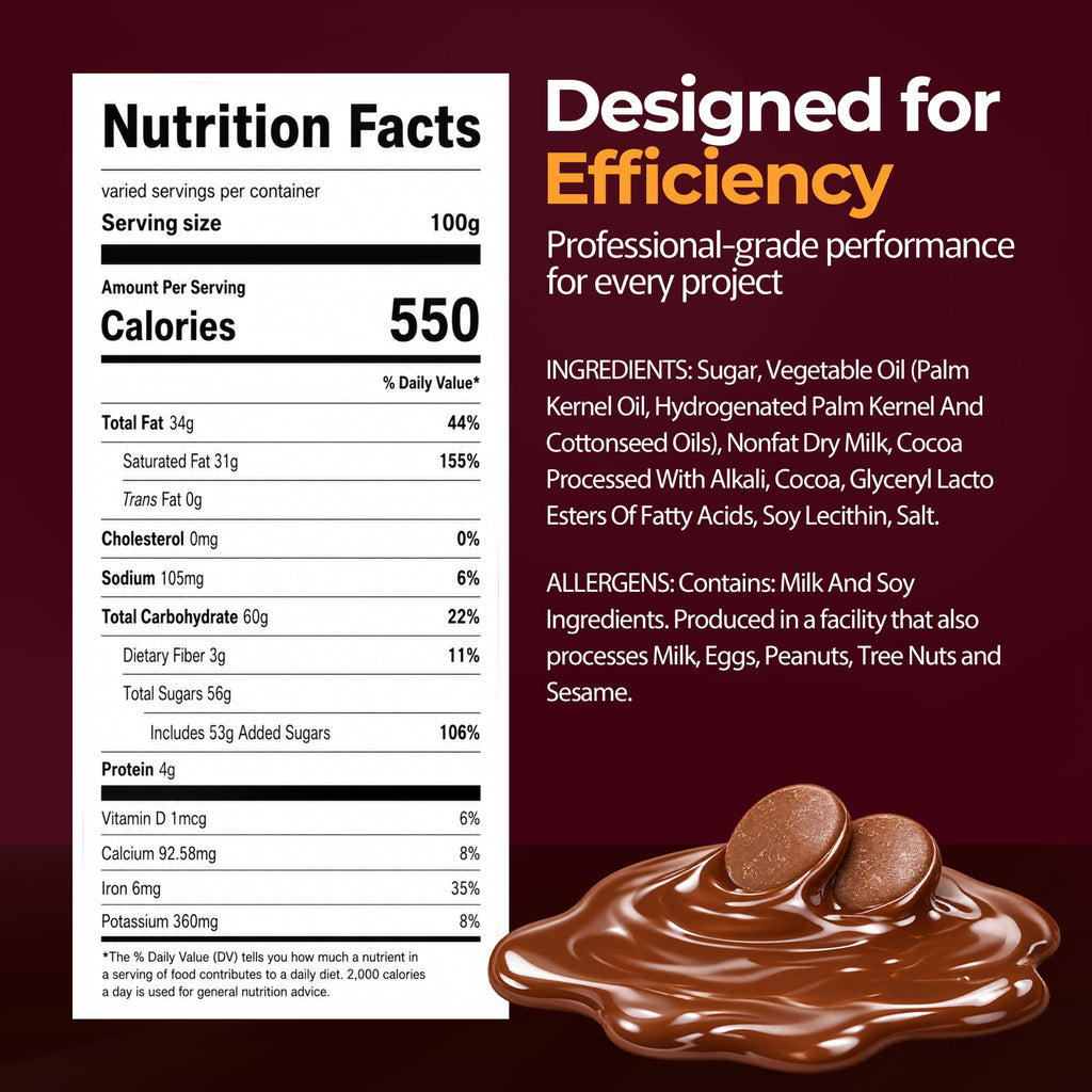 Milk Chocolate Melting Wafers 5lb F257