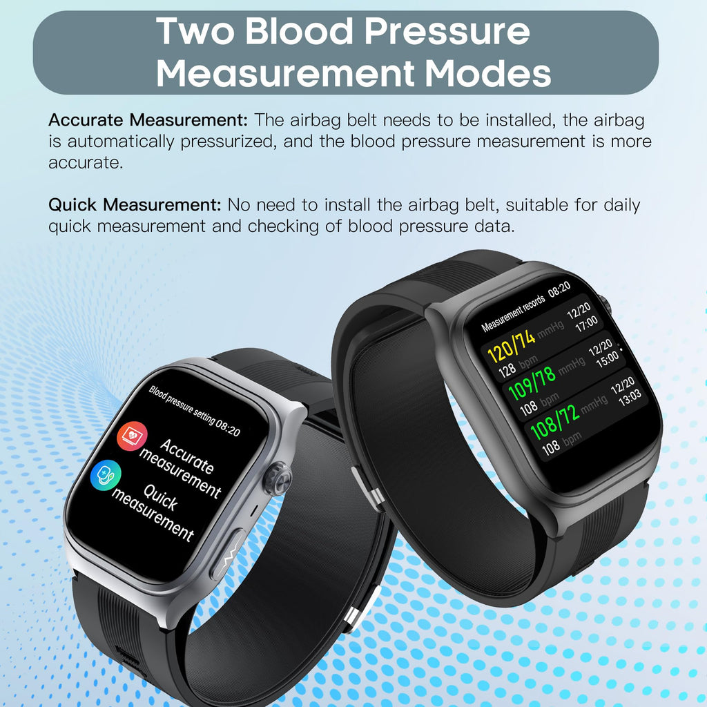 Black Blood Pressure Smart Watch Fitness Tracker K2845