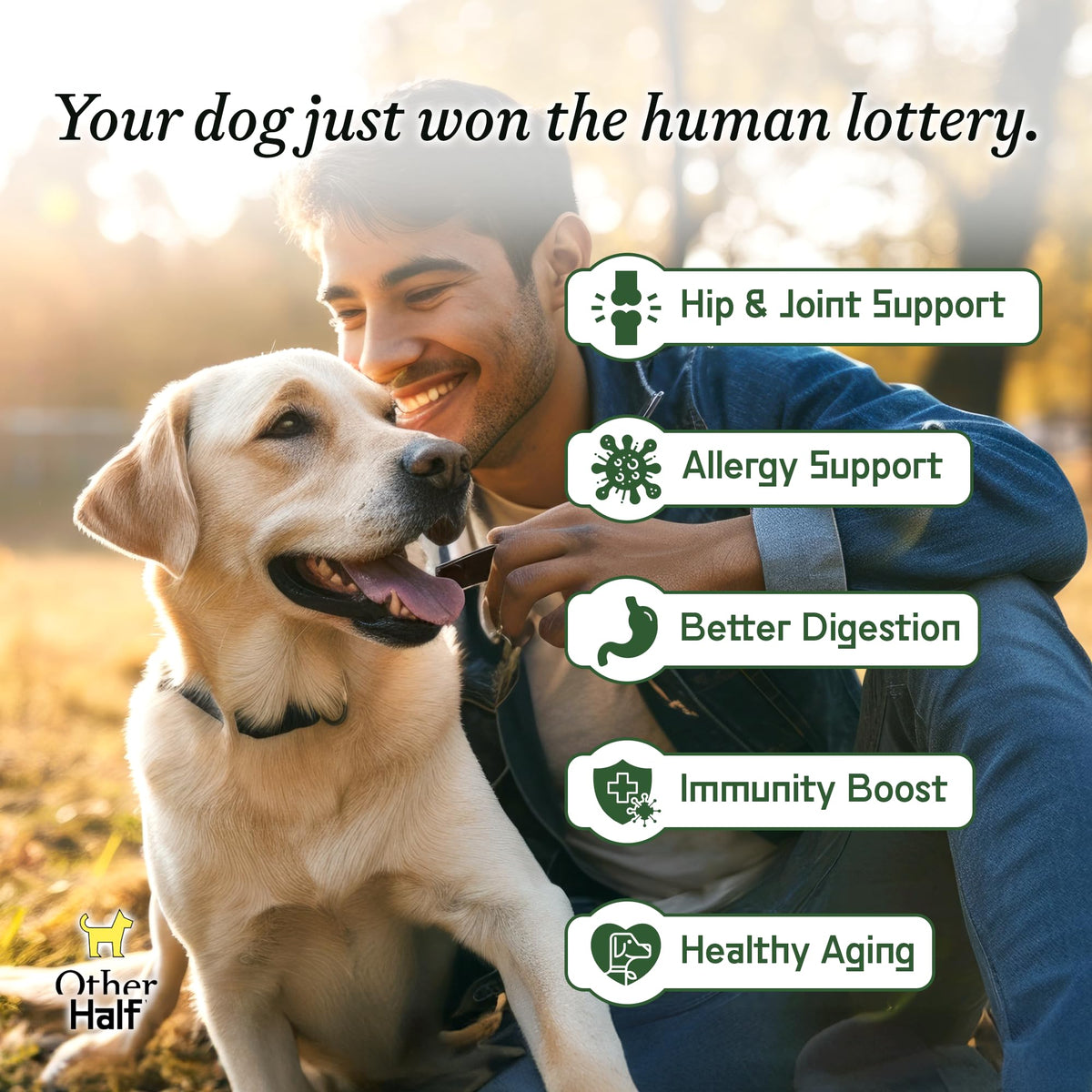 Dog Multivitamin Supplement with Glucosamine Chondroitin Omega 3 Probiotics P204