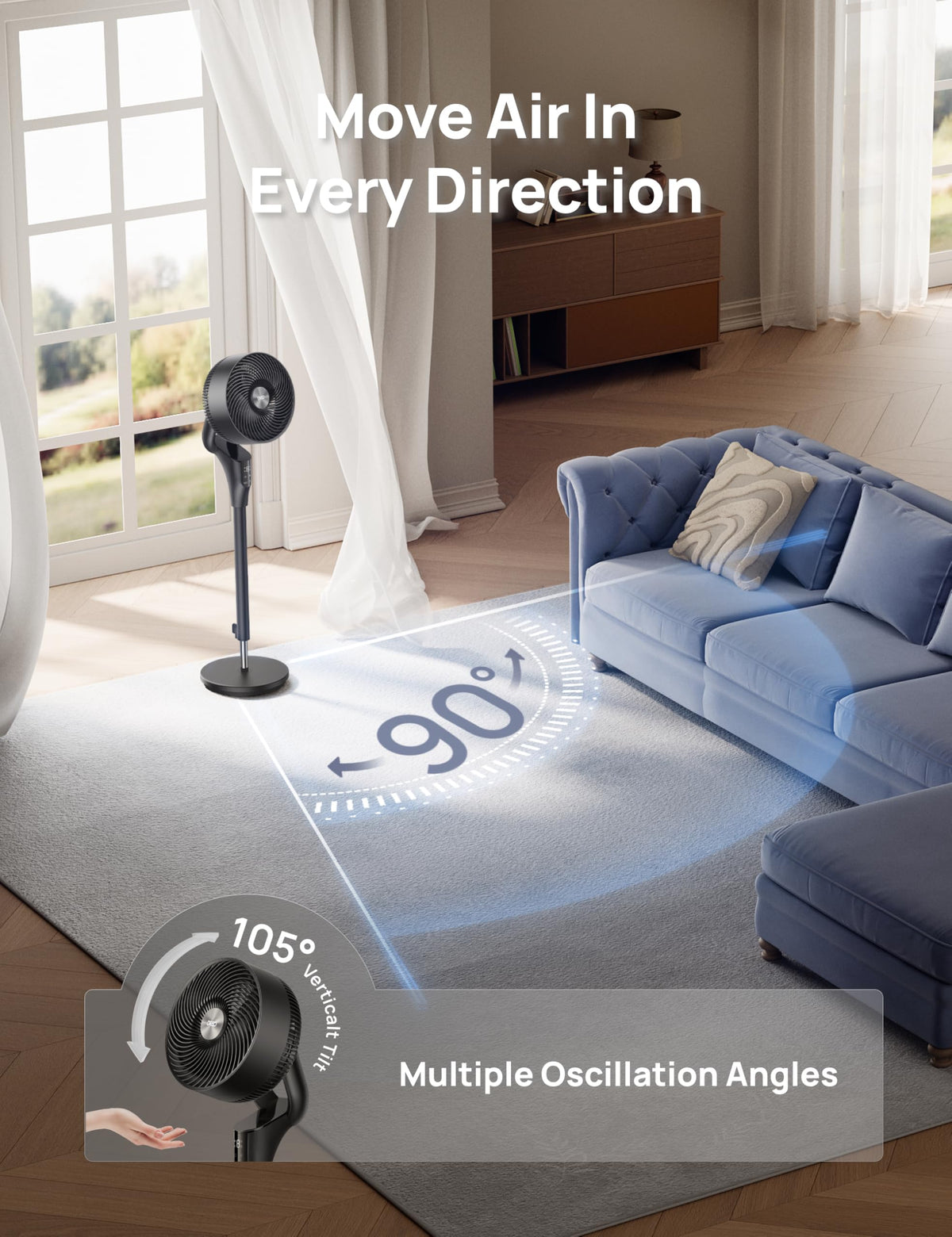 Oscillating Standing Fan D258