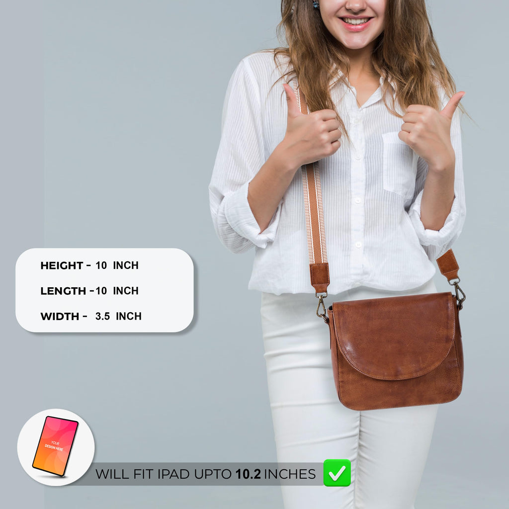 Genuine Leather Crossbody Bag X64516