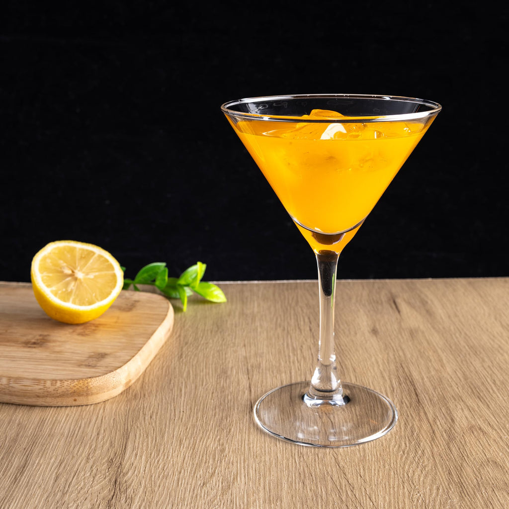 Martini Glasses Set of 7, 6 oz Reusable Cocktail Glasses with Stem H30568