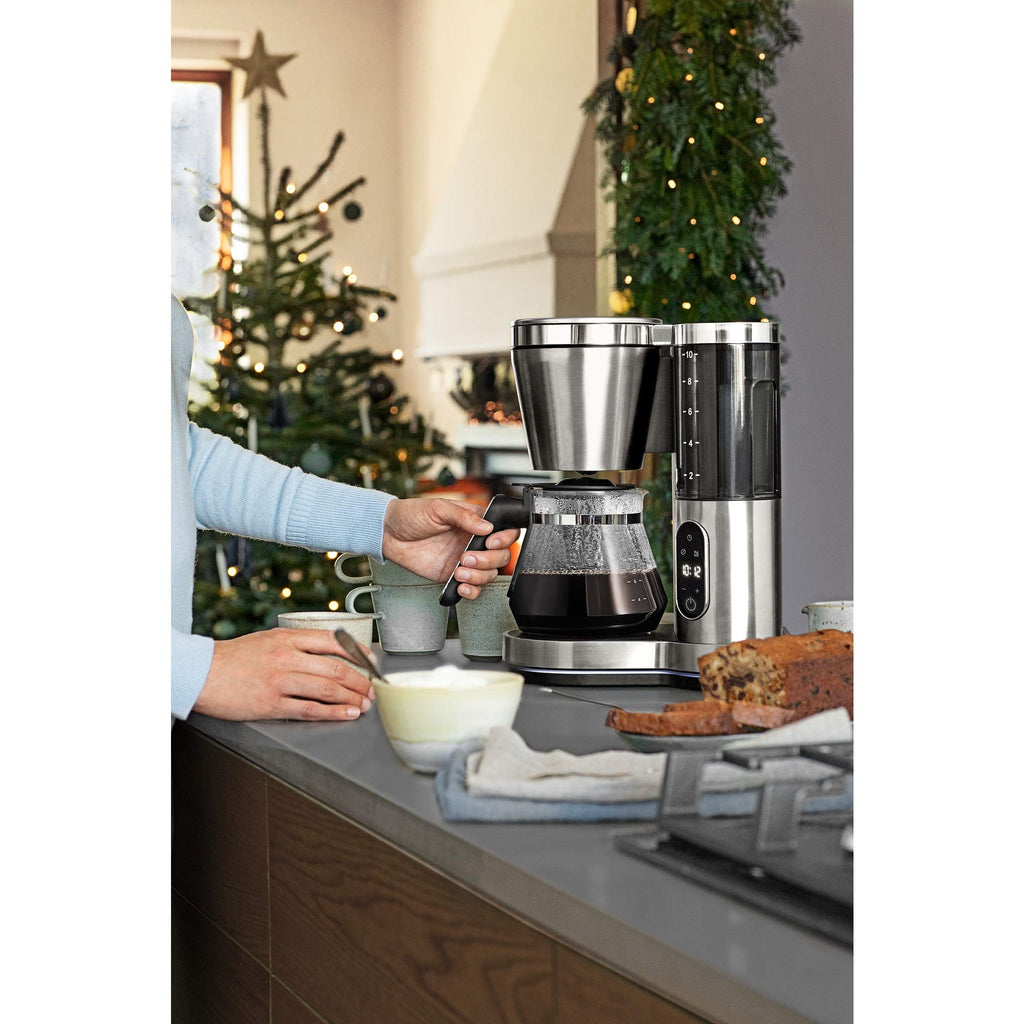 Filter Coffee Machine with Glass Carafe, 10 Cups, Timer, 1000W Q293410