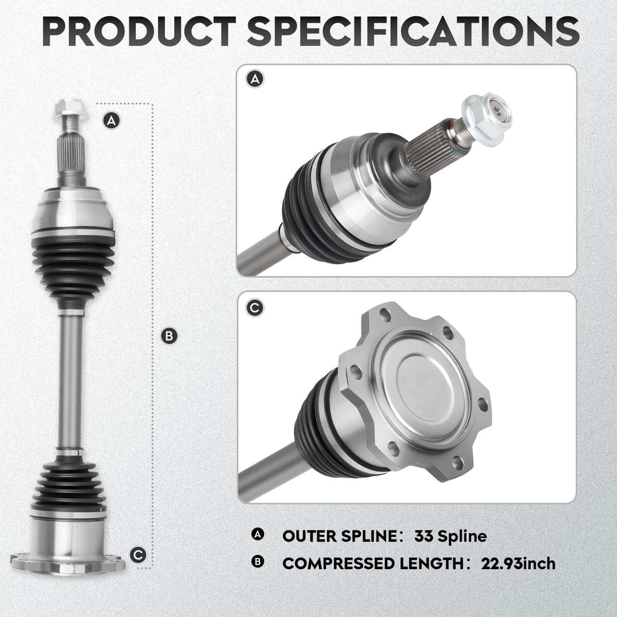 CV Axle Shaft Assembly H121