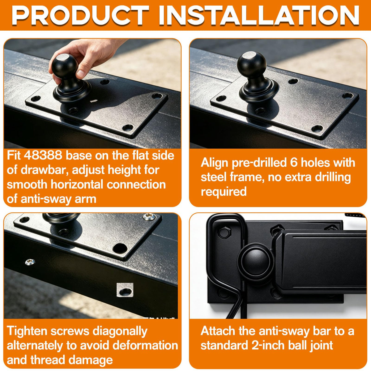 Trailer Sway Control Ball Plate P87373