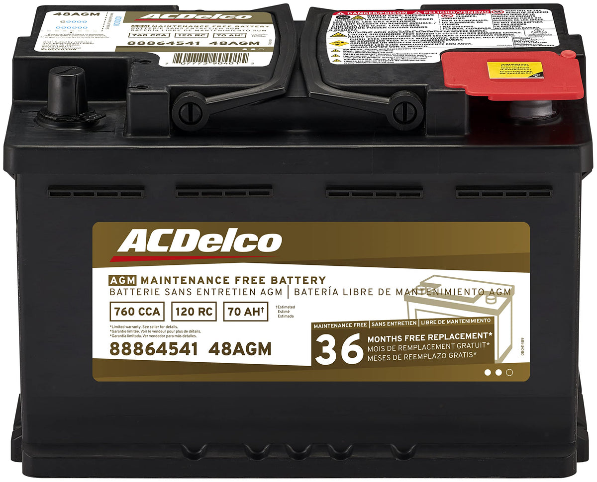 Black AGM BCI Group 48 Battery S5375