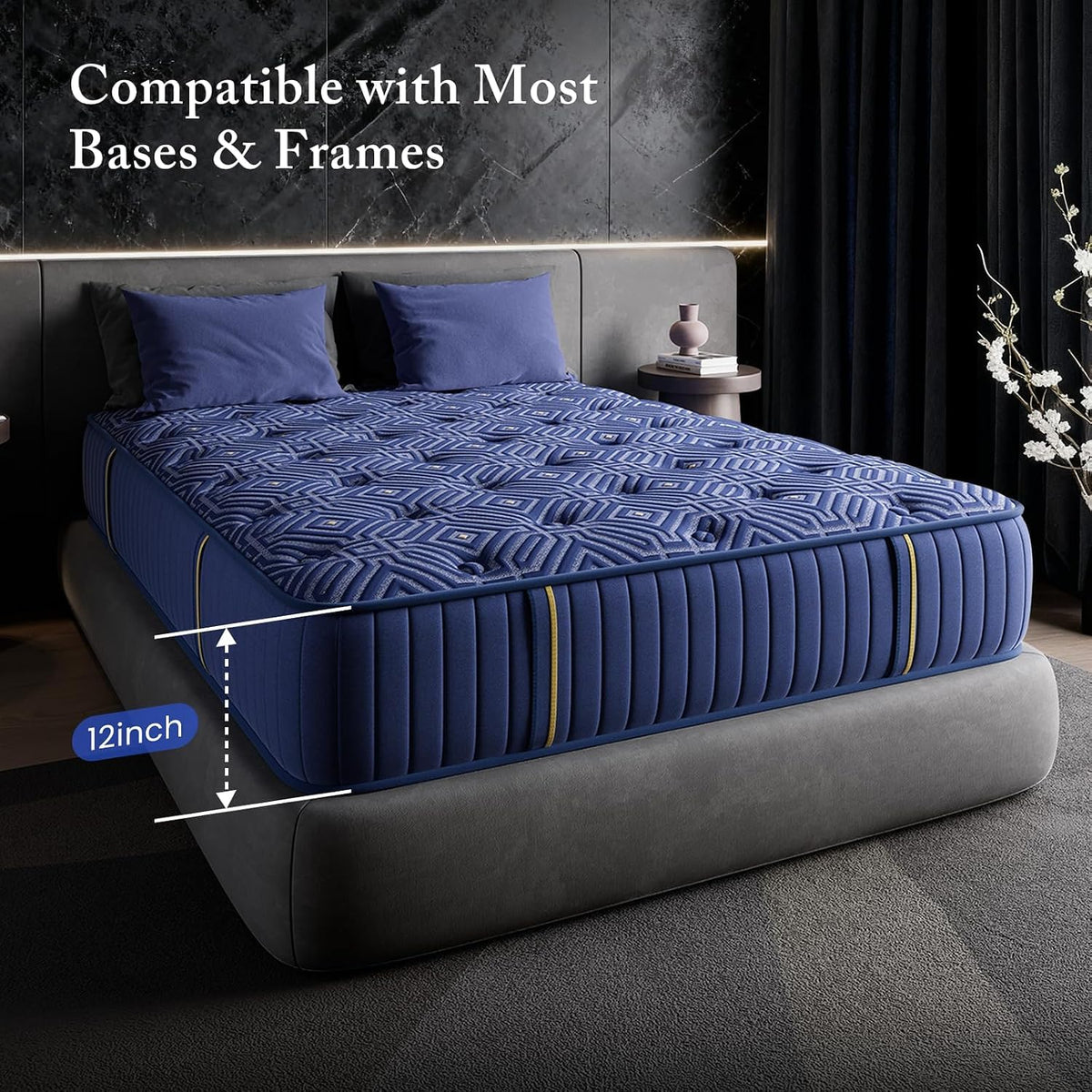 Full Size 12 Inch Medium Firm Gel Memory Foam Mattress R302975