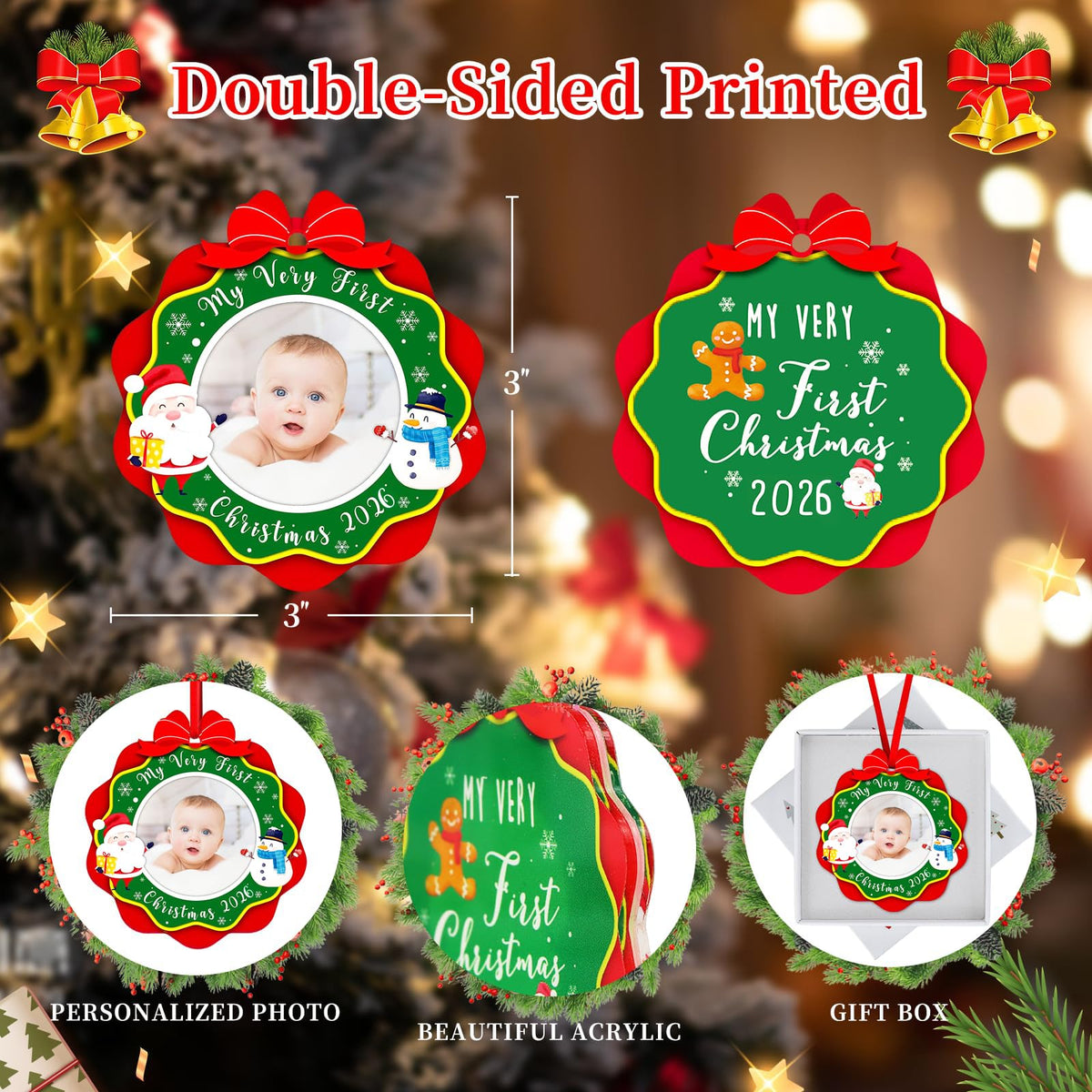 Baby First Christmas Ornament 2026 Y14167