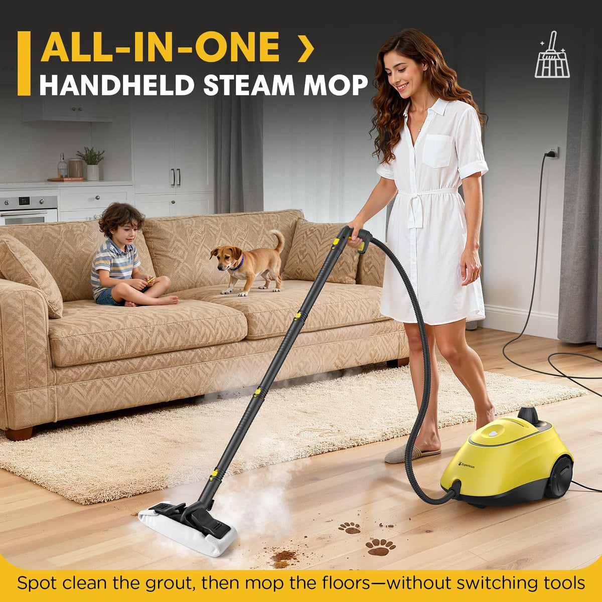 1500W Steam Cleaner with 26 Accessories J27621