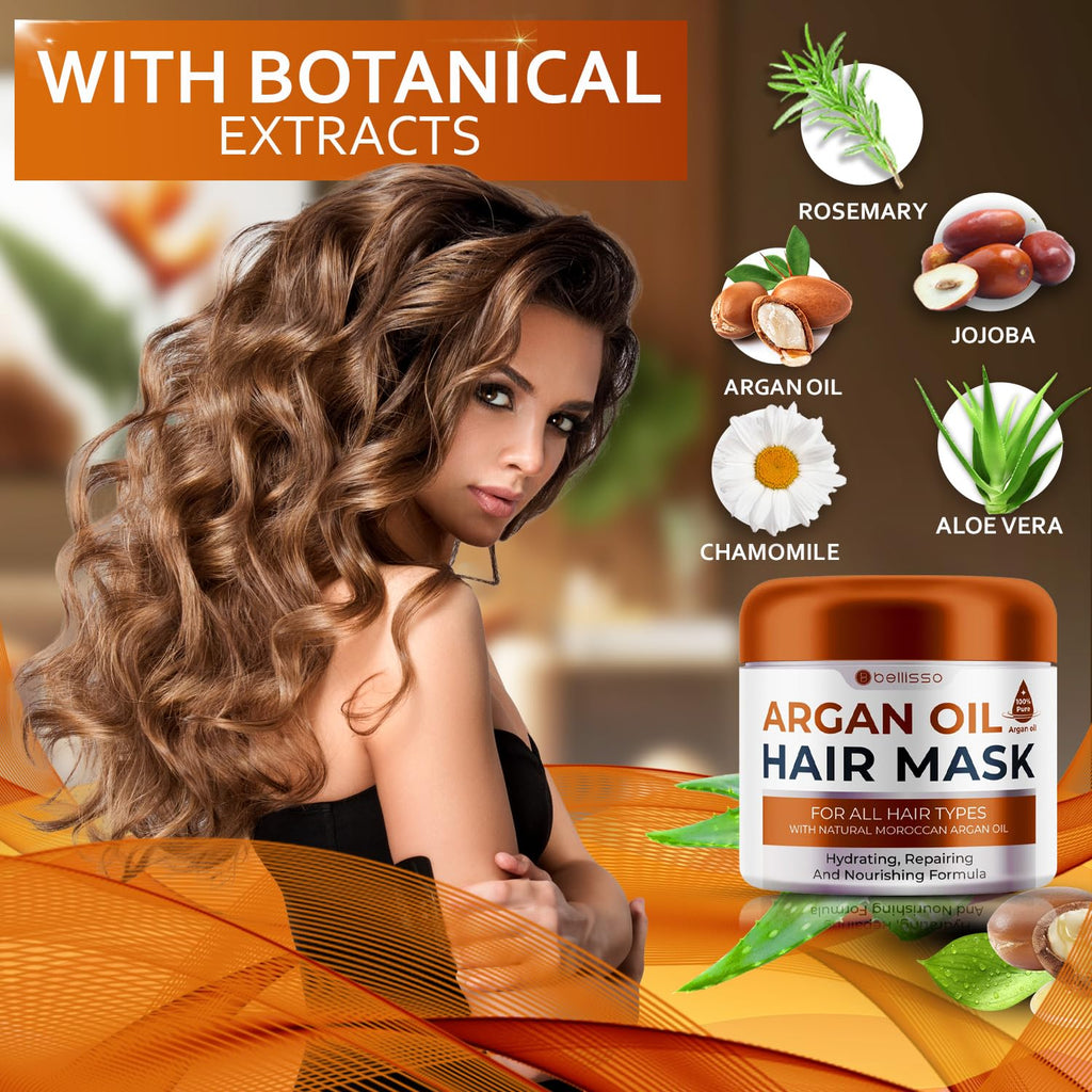 Coconut Shampoo and Conditioner Set with Argan Oil Mask V271329